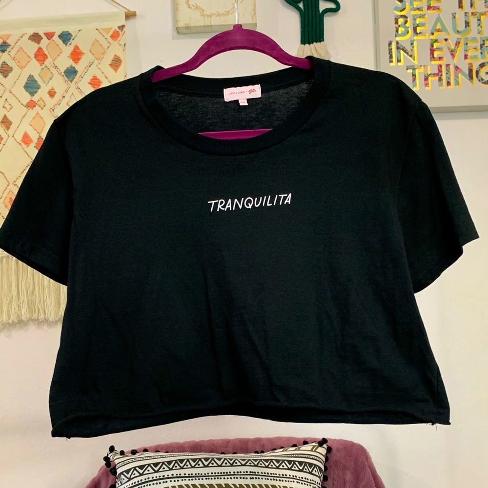 tranquilita crop top lights label x nicole spencer